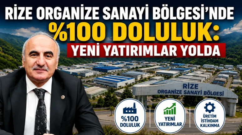 Rize Organize Sanayi Bölgesi’nde %100 Doluluk: Yeni Yatırımlar Yolda