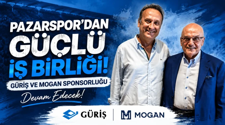 Pazarspor’dan Güçlü İş Birliği: Güriş ve Mogan Sponsorluğu Devam Edecek