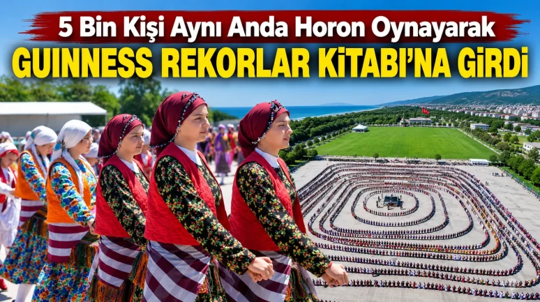 5 Bin Kişi Aynı Anda Horon Oynayarak Guinness Rekorlar Kitabı'na Girdi