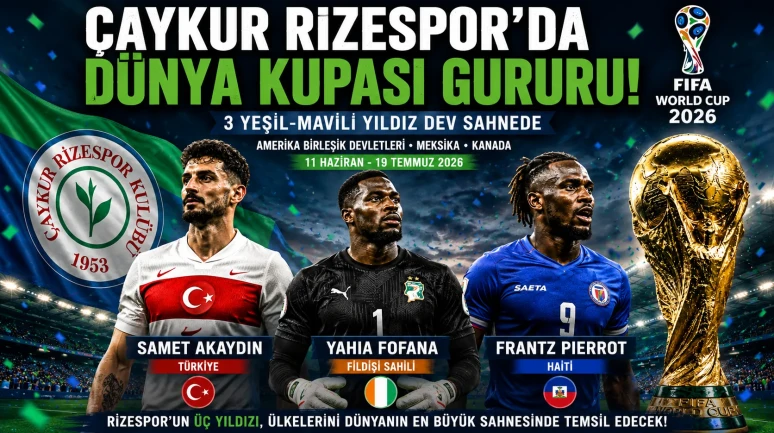 Çaykur Rizespor’a Dünya Kupası Gururu: 3 Futbolcu Dev Organizasyonda Sahne Alacak