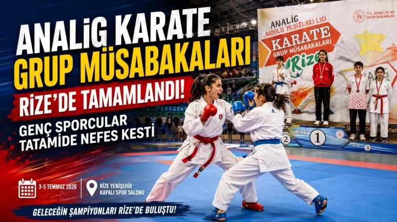 ANALİG Karate Grup Müsabakaları Rize'de Tamamlandı! Genç Sporcular Tatamide Nefes Kesti