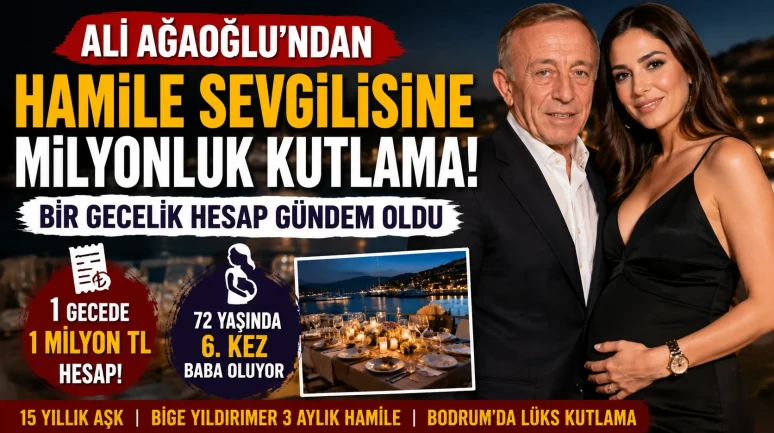 Ali Ağaoğlu'ndan Hamile Sevgilisine Milyonluk Kutlama! Bir Gecelik Hesap Gündem Oldu