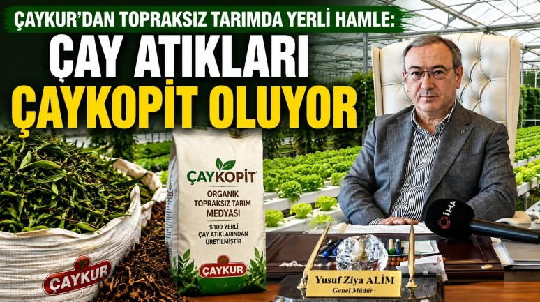 ÇAYKUR’dan Topraksız Tarımda Yerli Hamle: Çay Atıkları ÇAYKOPİT Oluyor