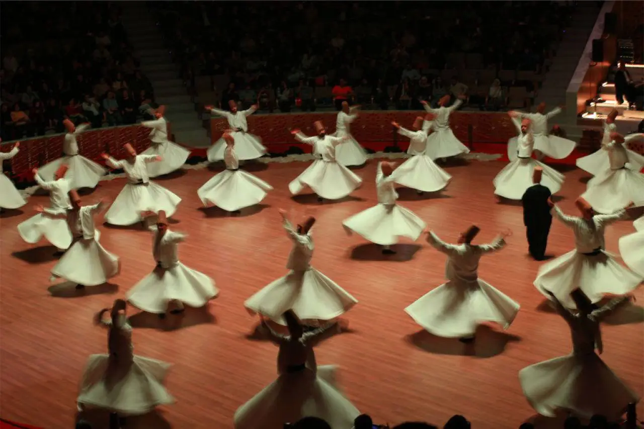 Konya Mevlana Camii’nde Sema Gösterisi