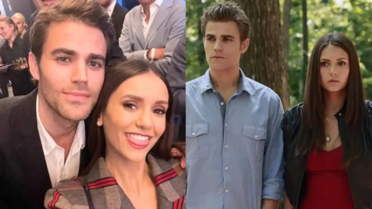 Nina Dobrev ve Paul Wesley The Vampire Diaries