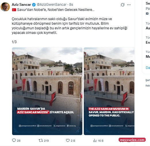 Aziz Sancar'ın doğduğu ev müze olmuştu: 'Gençlere ilham olmasını diliyorum' - Resim : 2