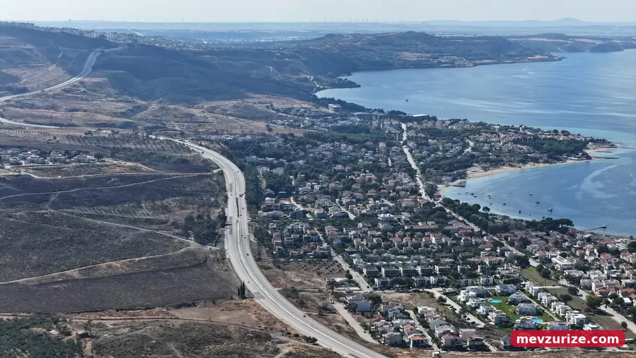 Çanakkale'deki dev orman yangını sonrası yeşeren alanlar havadan görüntülendi 3