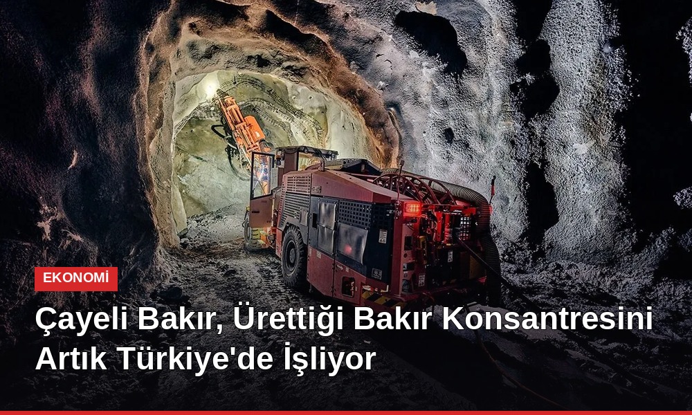Çayeli Bakır, Ürettiği Bakır Konsantresini Artık Türkiye’de İşliyor