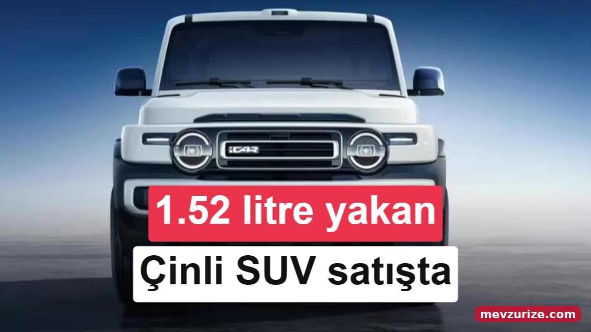 Chery'nin 1.52 litre yakan SUV'u ön satışta: 20.800 dolarlık iCar V25