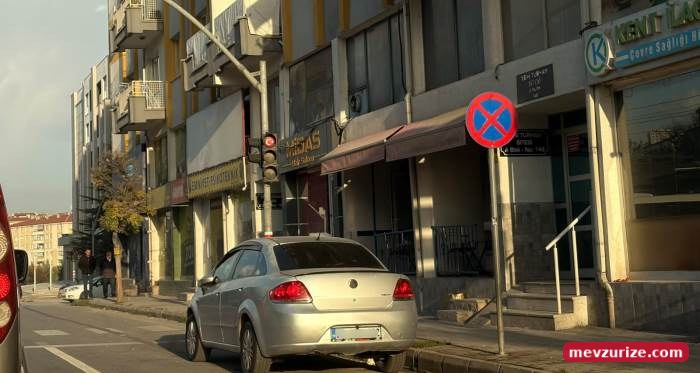 Eskişehir’de yasak levhasının altında kural ihlali!