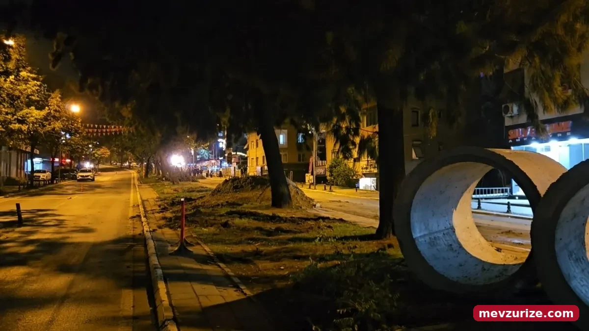 İBB'nin Eyüpsultan-Bayrampaşa Tramvay Hattı çalışmaları kapsamında 168 ağacın kesildiği iddiası tepki çekti. (Foto: İHA)
