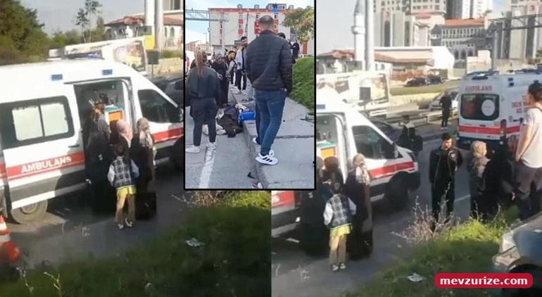 Kaldırımda yürüyorlardı, refleksiyle çocuklarını kurtardı Anne devrilen minibüsün altında can verdi