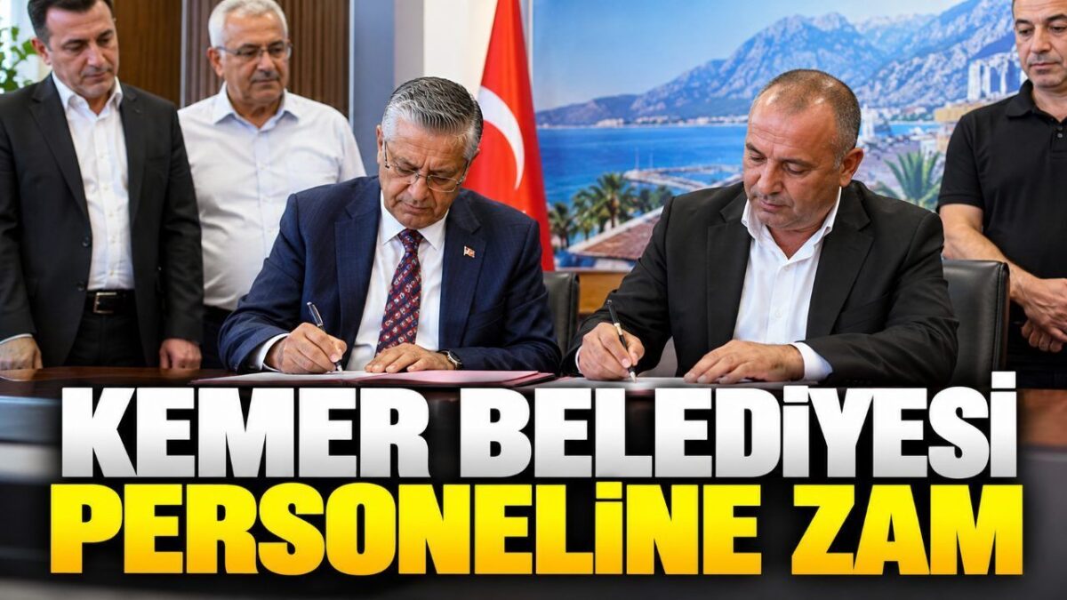 Kemer Belediyesi personeline yüzde 15 zam