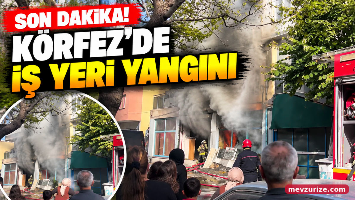 Son Dakika! Körfez’de İş Yeri Yangını