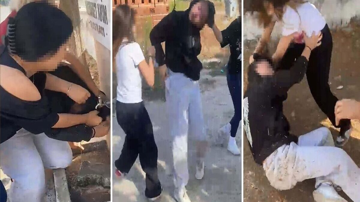 Liseli kızlar ortaokul öğrencisini çeşmede ıslatıp darbetti