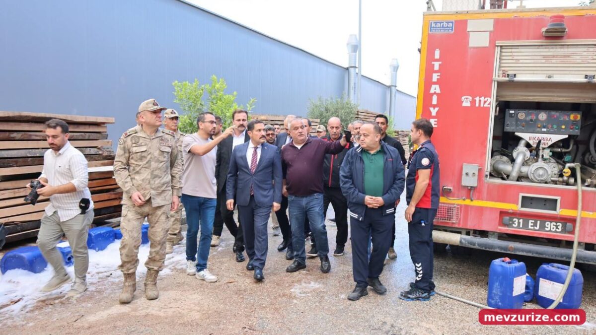 Vali Masatlı Olay Yerinde İnceleme Yaptı