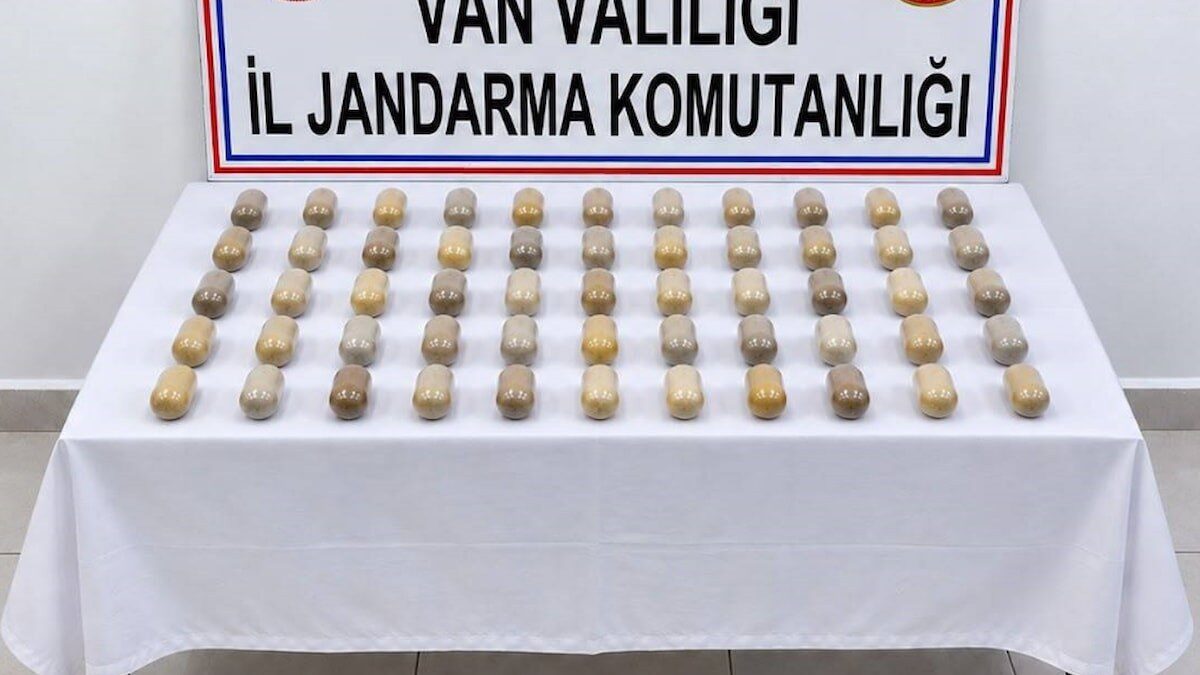 Van'da midesinden 502 gram metamfetamin çıktı